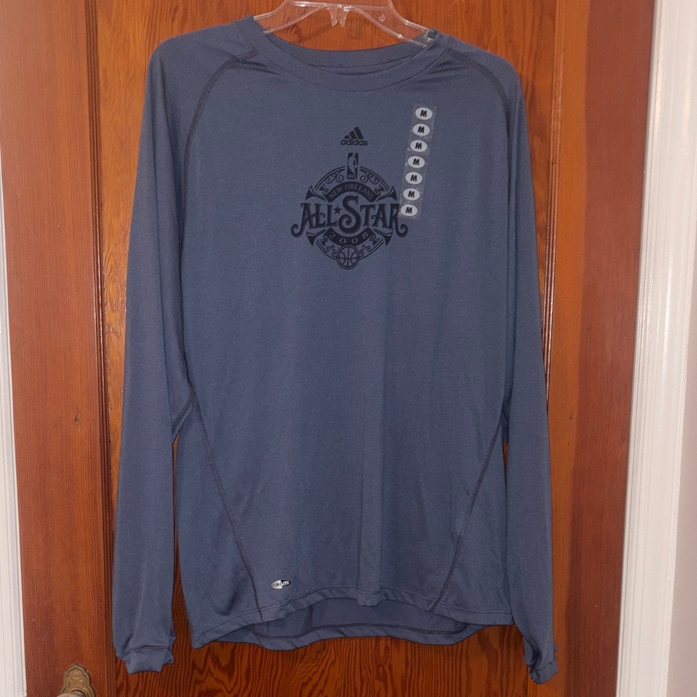 Adidas Men's Navy NBA All-Star Long Sleeve Tee